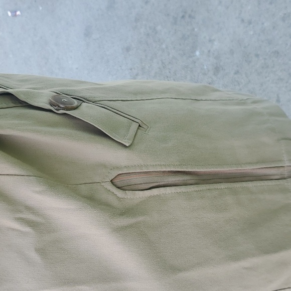 MaxMara Classics Khaki Mini Spy Trench coat, Melania Style Trench Wrap coat S/M - Picture 10 of 14